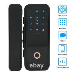 Porte En Verre Smart Electronic Lock Empreinte De Doigt App Mot De Passe Carte IC Nfc Keyless