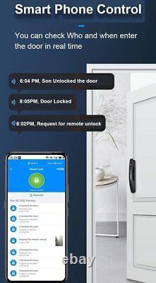 Reconnaissance Faciale 3d Empreinte Digitale Smart Door Lock Password Entry Doorbell