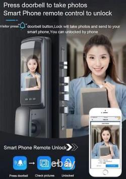 Reconnaissance Faciale 3d Empreinte Digitale Smart Door Lock Password Entry Doorbell