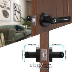 Rulart Fingerprint Electric Smart Door Lock Biometric Keyless Entry Door Handle