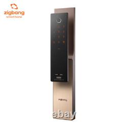 SAMSUNG zigbang SHP-P52F Serrure de porte intelligente sans clé à poussée et tirage avec empreinte digitale