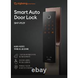 SAMSUNG zigbang SHP-P52F Serrure de porte intelligente sans clé à poussée et tirage avec empreinte digitale