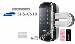 Samsung Porte En Verre Shs-g510 Verrouillage Numérique Intelligent Sans Clé