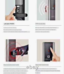 Samsung SHP-H60F Serrure de porte intelligente Wi-Fi numérique avec application téléphone et empreinte digitale sans clé.