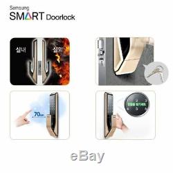 Samsung Serrure De Porte Numérique Sans Clé Smart Push & Pull Shp-dp810 + 2 Porte-clés Express