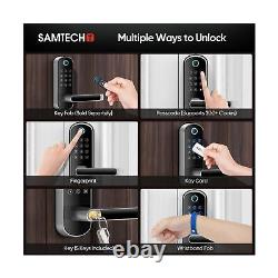 SamtechT Smart Lock, Serrure de porte sans clé, Serrure de porte à empreinte digitale, Verrouillage de porte intelligent