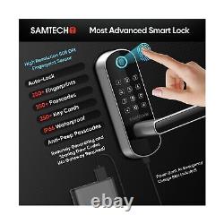 SamtechT Smart Lock, Serrure de porte sans clé, Serrure de porte à empreinte digitale, Verrouillage de porte intelligent