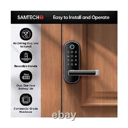 SamtechT Smart Lock, Serrure de porte sans clé, Serrure de porte à empreinte digitale, Verrouillage de porte intelligent