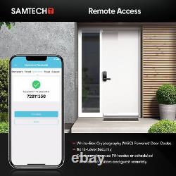 SamtechT Smart Lock, Serrure de porte sans clé, Serrure de porte intelligente, Serrure de porte à empreinte digitale