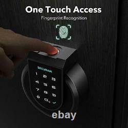 Securam Touch Smart Lock Deadbolt Verrouillage De Porte Sans Clé Avec Empreinte De Doigt Vers