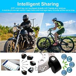 Serrure De Frein À Disque, Verrure D'alarme De Vélo De Moto, Smart Bluetooth App Keyless MM