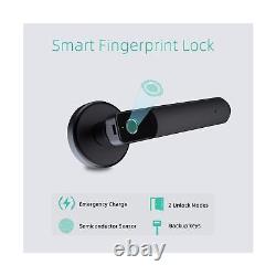 Serrure De Porte D'empreinte Digitale, Smonet Électronique Biométrique Smart Deadbolt Ent Keyless