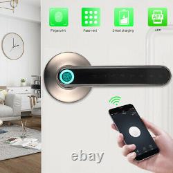 Serrure De Porte Intelligente Empreinte Biométrique Mot De Passe App Entrée Sans Clé
