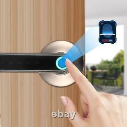 Serrure De Porte Intelligente Empreinte Biométrique Mot De Passe App Entrée Sans Clé