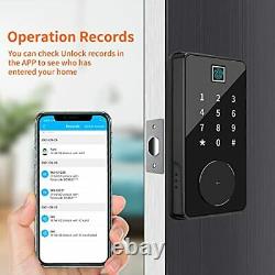 Serrure De Porte Intelligente Entrée Sans Clé Serrures De Porte Bluetooth Clavier Électronique Deadbolt