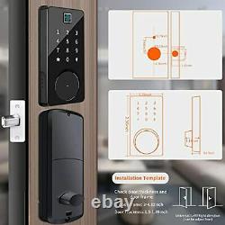 Serrure De Porte Intelligente Entrée Sans Clé Serrures De Porte Bluetooth Clavier Électronique Deadbolt