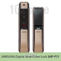 Serrure De Porte Intelligente Numérique Samsung Shp-p71 Empreinte Sans Clé Push/pull