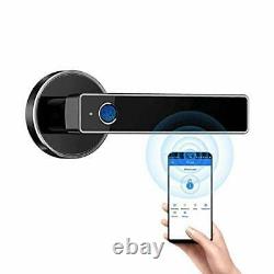 Serrure De Porte Intelligente Ruveno, Poignée Biométrique De Porte D’entrée Sans Clé, Application Bluetooth Wifi