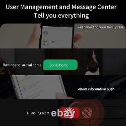 Serrure Intelligente, Serrure D'empreintes Digitales Elli-riz Avec Poignée Réversible, Entrée Sans Clé
