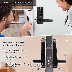 Serrure Intelligente, Serrure De Porte Sans Clé Hbodier 5-in-1 Serrure Intelligente Pour Doo Frontal