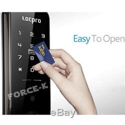 Serrure Sans Clé Locpro C150 Smart Digital Door Security Security Passcode + 4 Rfid