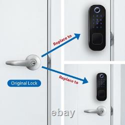 Serrure automatique de porte à empreinte digitale, étanche, avec télécommande sans clé, intelligente.
