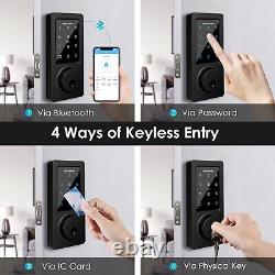 Serrure de porte à entrée sans clé avec verrouillage intelligent et application Bluetooth, électronique