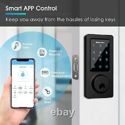 Serrure de porte à entrée sans clé avec verrouillage intelligent et application Bluetooth, électronique