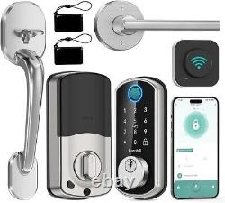 Serrure de porte d'entrée intelligente Hornbill WiFi sans clé avec verrouillage par empreinte digitale Hornbill