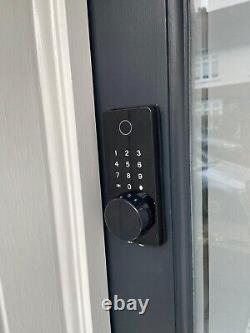 Serrure de porte intelligente LOCKSTAR. Pêne dormant sans clé. Application d'entrée multiple, empreinte digitale