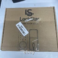 Serrure de porte intelligente LOCKSTAR. Pêne dormant sans clé. Application d'entrée multiple, empreinte digitale