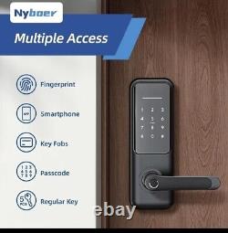 Serrure de porte intelligente Nyboer Keyless avec empreinte digitale et clavier, entrée électronique