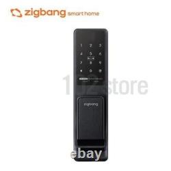 Serrure de porte intelligente Samsung Zigbang SHP-DP740 avec verrouillage double Push/Pull et pavé tactile - noir