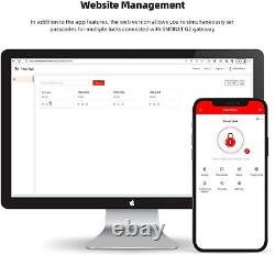 Serrure de porte intelligente WiFi SMONET avec empreinte digitale et clé sans clé, verrou numérique Bluetooth