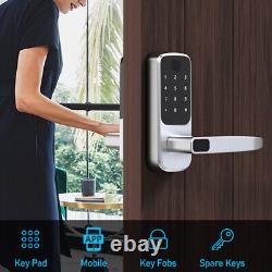 Serrure de porte intelligente WiFi avec clavier, empreinte digitale, application et entrée électronique sans clé