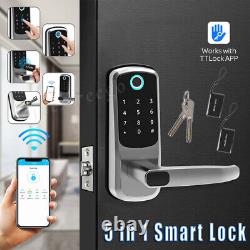 Serrure de porte intelligente, application, carte clé, clavier numérique, empreinte digitale, entrée sans clé, verrouillage domestique