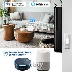 Serrure de porte intelligente avec passerelle WiFi, serrure de porte sans clé avec poignée Smar