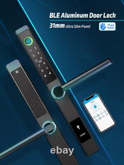 Serrure de porte intelligente imperméable pour portail extérieur avec empreinte digitale, Bluetooth, application RFID et sans clé