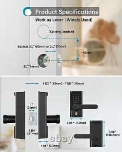 Serrure de porte intelligente sans clé HEANTLE Smart Lock avec verrouillage par empreinte digitale