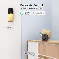 Serrure de porte intelligente sans clé SMONET WiFi Bluetooth avec empreinte digitale et clavier Deadbolt