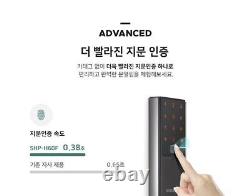 Serrure de porte numérique intelligente Samsung Zigbang SHP-H60F avec empreinte digitale, WiFi, applications et verrouillage automatique