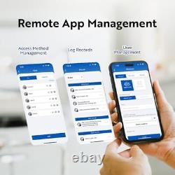 Serrure de porte numérique intelligente sans hub, entrée sans clé 5 en 1, empreinte digitale, Wi-Fi