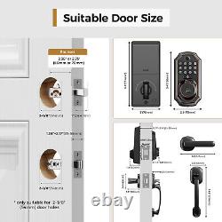 Serrure de porte sans clé ARPHA Deadbolt avec caméra vidéo, sonnette, audio bidirectionnel et bouton