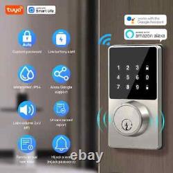 Serrure de porte sans clé Tuya Smart Home WiFi avec clavier tactile et application