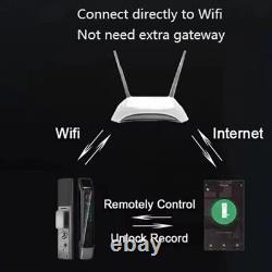 Serrure de porte sans clé automatique numérique à empreinte digitale Tuya Smart Wifi