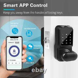 Serrure de porte sans clé, serrure intelligente à pêne dormant avec application Bluetooth, électrique