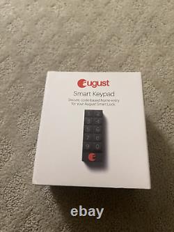 Serrure intelligente August Smart Lock ASL-3B complète, argent, entrée sans clé, déverrouillage automatique Bluetooth