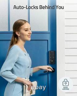 Serrure intelligente Eufy Security avec pont Wi-Fi, serrure de porte sans clé avec Wi-Fi