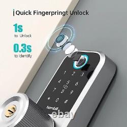 Serrure intelligente Hornbill sans clé avec entrée par empreinte digitale et clavier numérique Deadbolt NEW