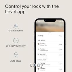 Serrure intelligente Level Lock+ Plus Apple Home Keys Smart Deadbolt pour une entrée sans clé